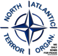 North Atlantic Terror Organ. WE ONLY BOMB FOR PEACE kurzelinks.de fcrr.png